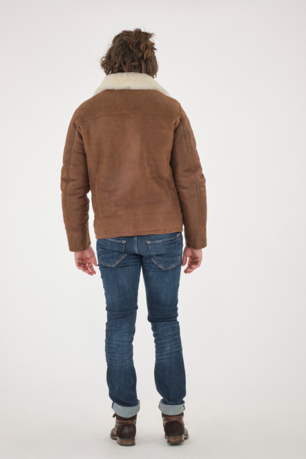 KYLIAN JACKET SHEARLING Marron