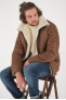 KYLIAN JACKET SHEARLING Marron