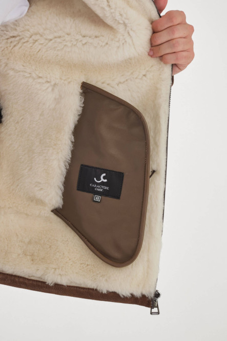 PERFECT CLASSIC SHEARLING Marron