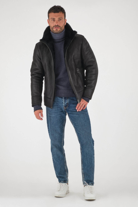 KYLIAN JACKET SHEARLING Noir