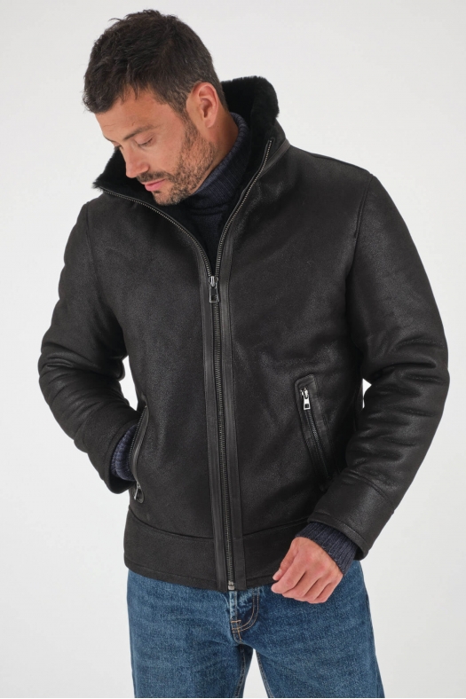 KYLIAN JACKET SHEARLING Noir