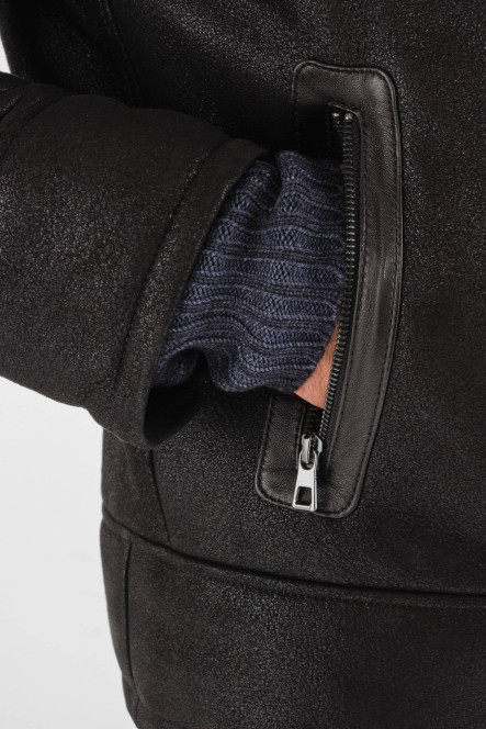 KYLIAN JACKET SHEARLING Noir