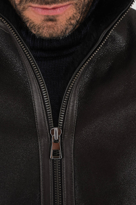 KYLIAN JACKET SHEARLING Noir
