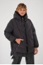 Doudoune chaude mi-longue noire à capuche BLONDE N°8 FROST Noir DTM 2020