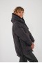 Doudoune chaude mi-longue noire à capuche BLONDE N°8 FROST Noir DTM 2020