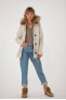Parka femme avec capuche Blonde N°8 couleur blanc cassé ASPEN COURT 515 Milk 51