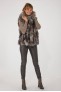 Manteau en fourrure pour femme Helma VERSAILLES Argenté