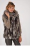 Manteau en fourrure pour femme Helma VERSAILLES Argenté