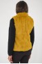 Gilet renard jaune moutarde sans manche