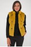 Gilet renard jaune moutarde sans manche
