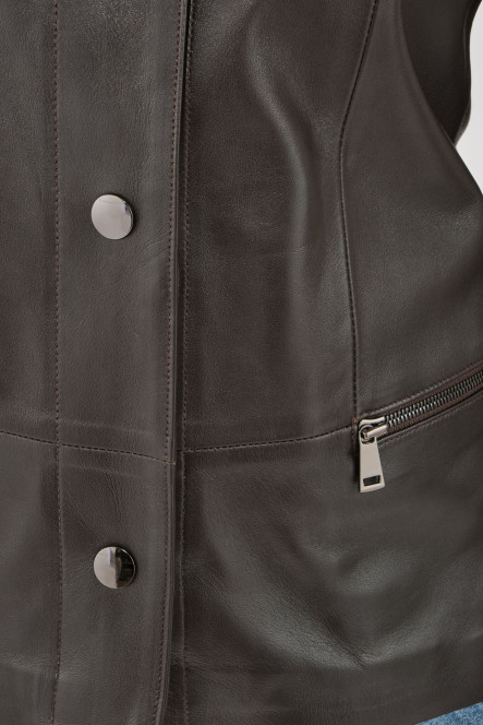 Blouson et veste cuir pour femme Cesare Nori ANOU Marron