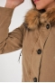 Parka mi-longue femme Blonde N°8 couleur Camel clair ASPEN 515 Croissant/54