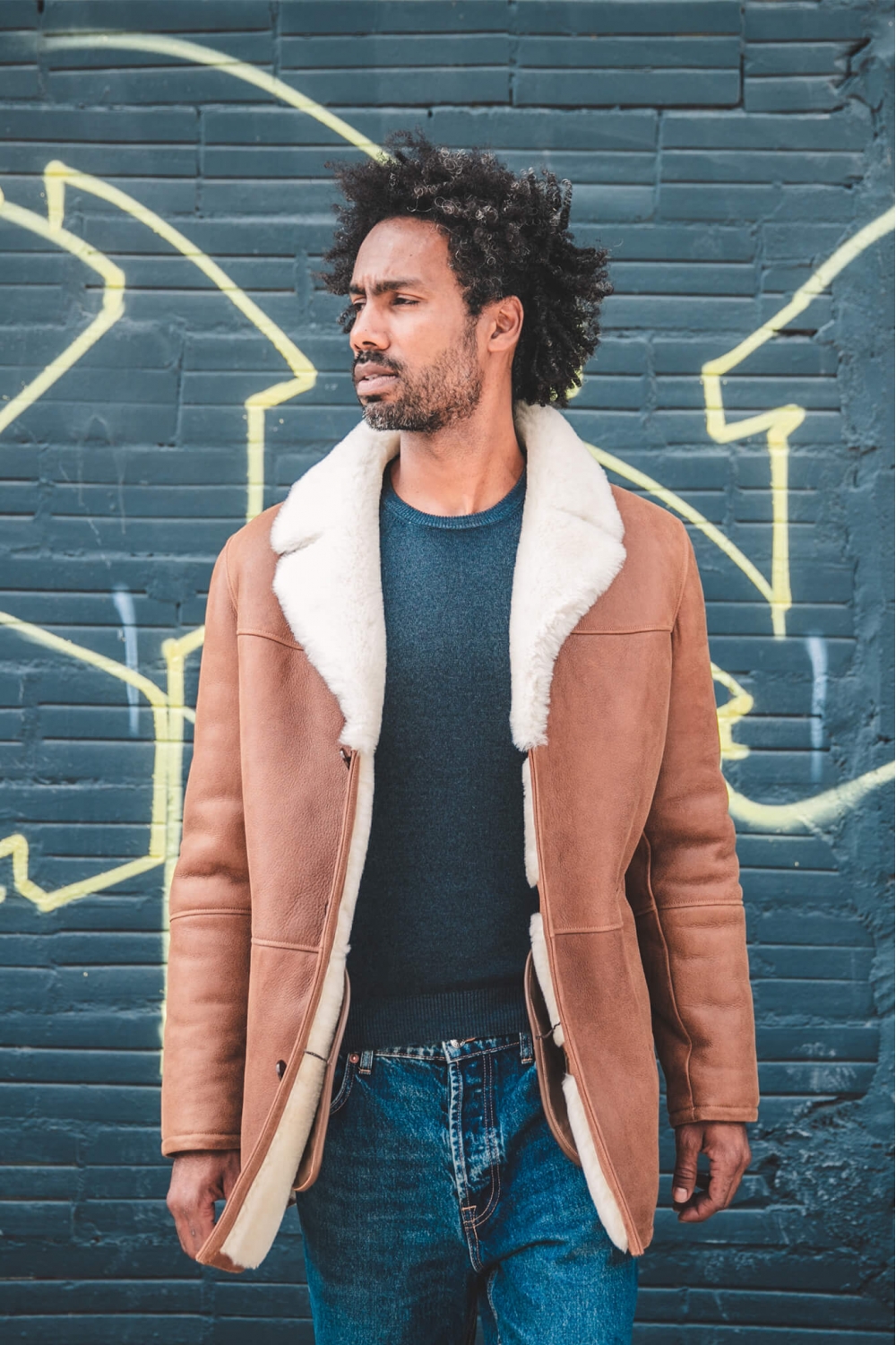ANTOINE JACKET SHEARLING Gold