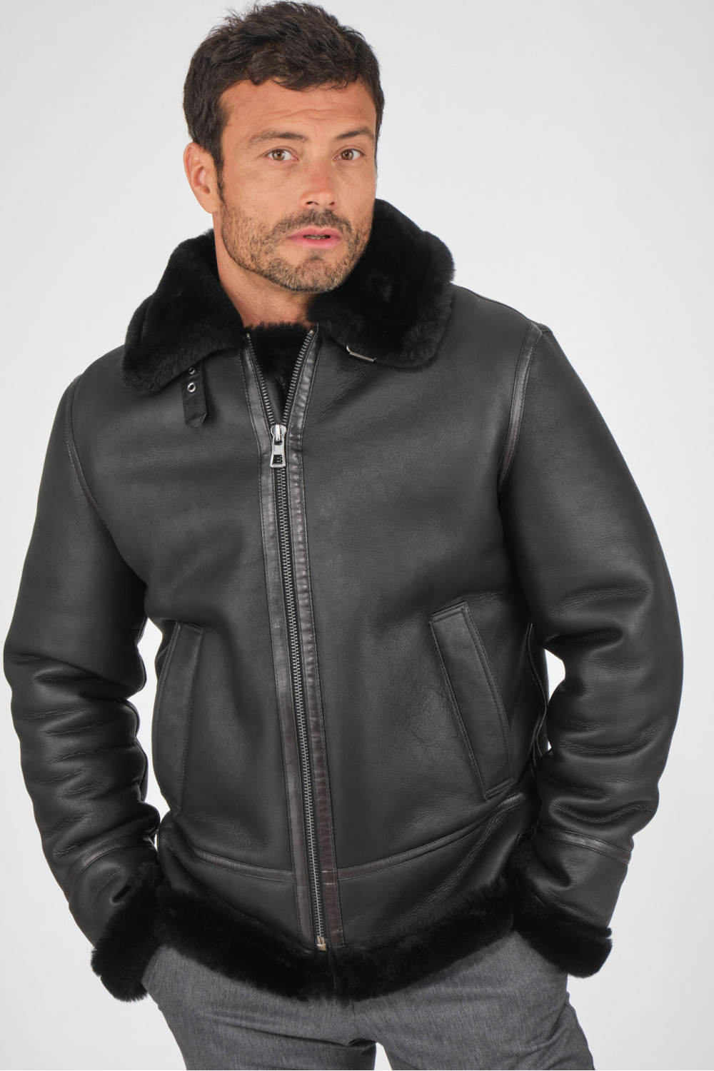 AUGUSTE ICON BOMBARDIER Noir
