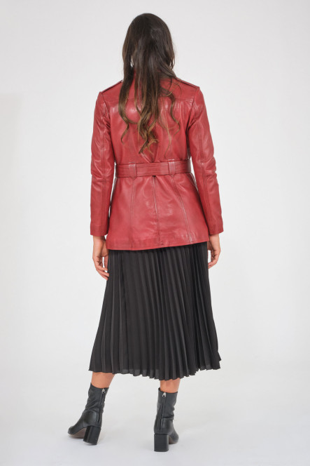 VALENTINE CLASSIC TRENCH COAT Rouge