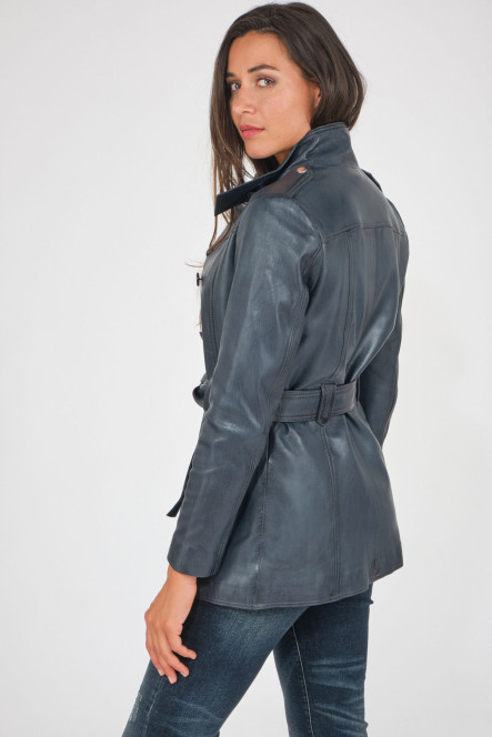 VALENTINE CLASSIC TRENCH COAT Marine
