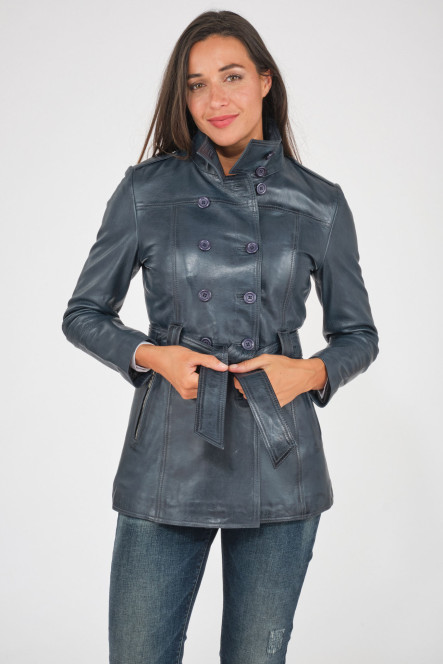 VALENTINE CLASSIC TRENCH COAT Marine