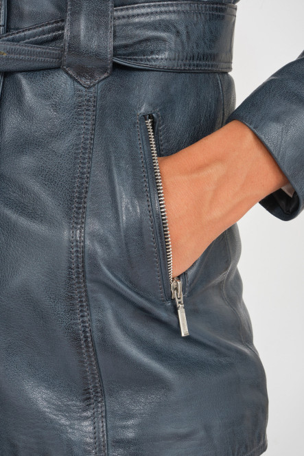VALENTINE CLASSIC TRENCH COAT Marine