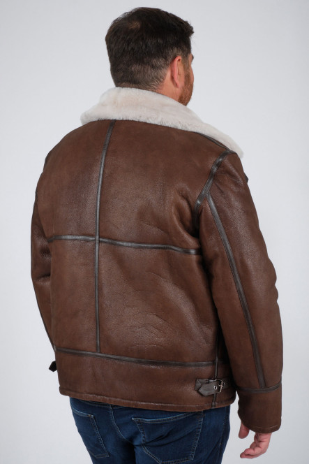 MARIUS PERFECT CLASSIC SHEARLING Marron