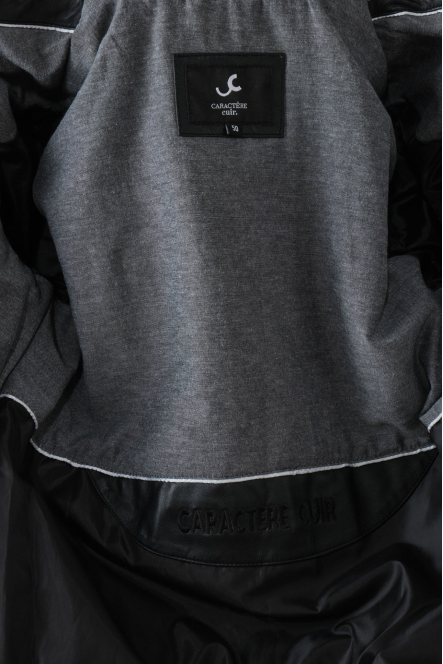 ACHILLE ZIPPER BIKER Noir