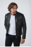 ACHILLE ZIPPER BIKER Noir