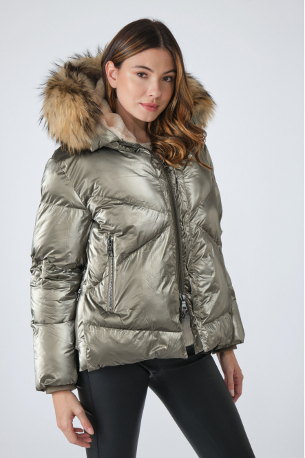 SNOW FUR M 03KA Kaki métallique