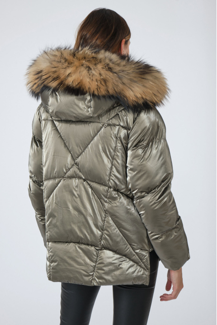 SNOW FUR M 03KA Kaki métallique