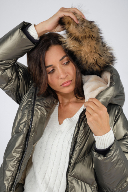 SNOW FUR M 03KA Kaki métallique