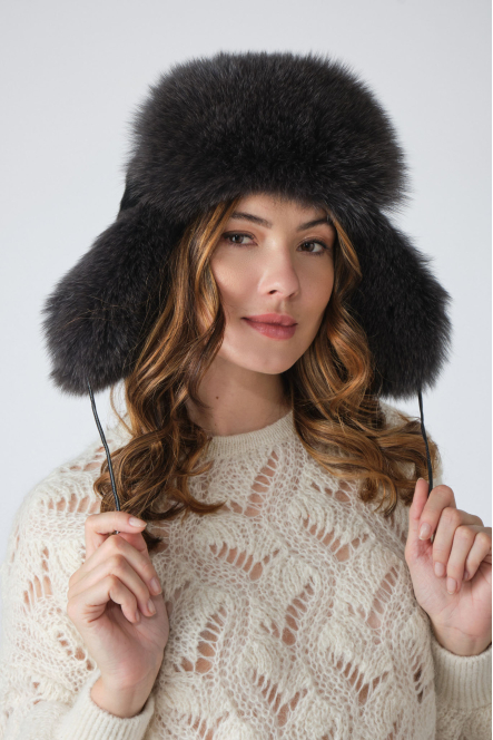 CHAPKA USHANKA Anthracite/Noir
