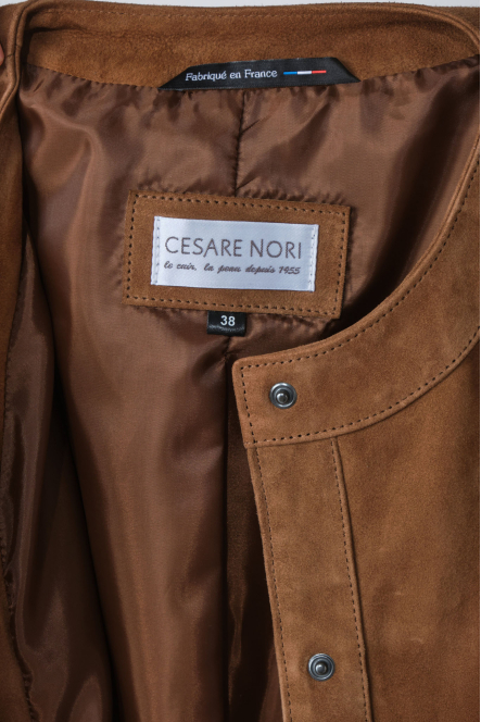 ANNE CLAIRE SUEDE Tabacco
