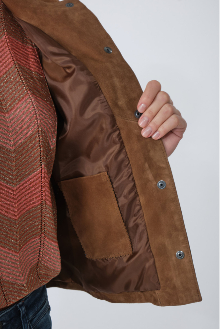 ANNE CLAIRE SUEDE Tabacco
