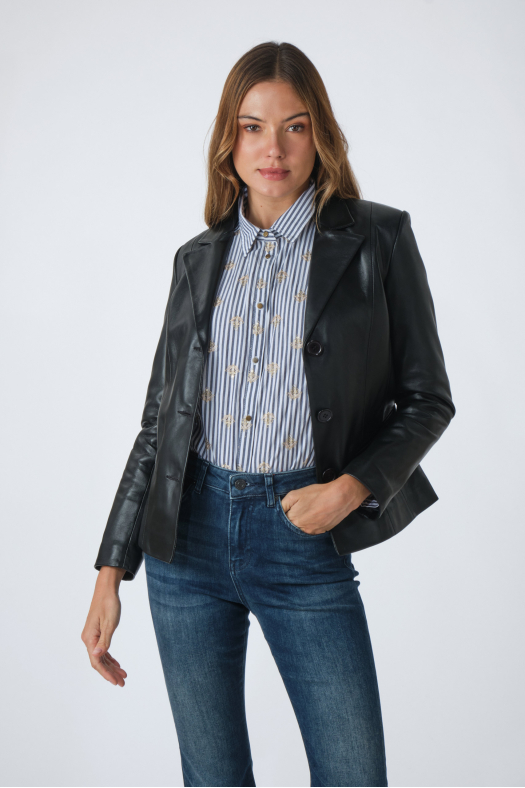 MEGAN BASIC JACKET Black