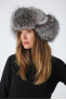 CHAPKA USHANKA White/Blue frost silver