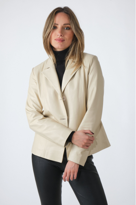 MEGAN BASIC JACKET Ecru