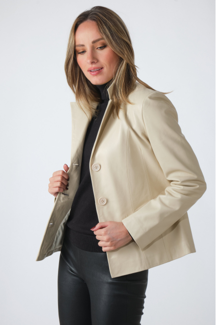 MEGAN BASIC JACKET Ecru