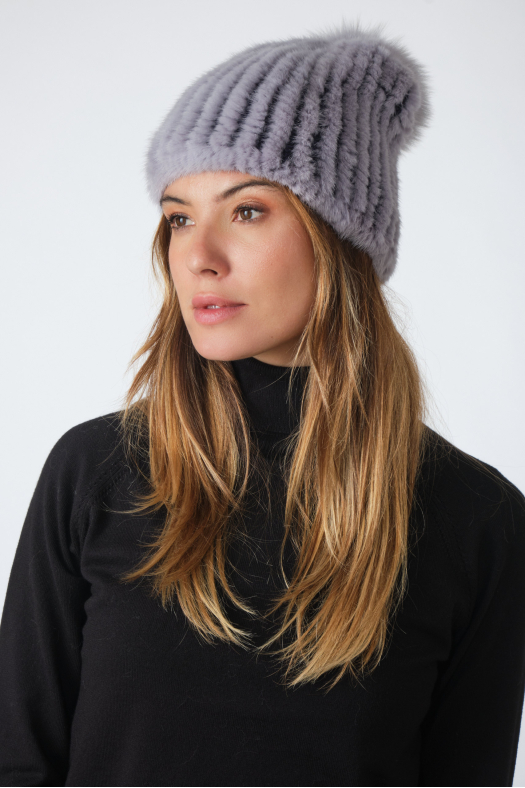 BONNET VISON Gris Lila