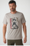 SMQ OLD AFFICHE TEE CLAY Beige