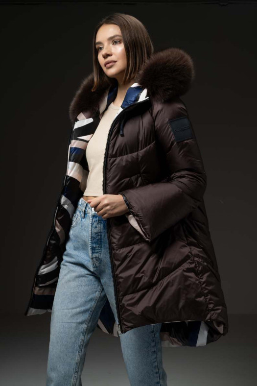 CLIZIA REVERSIBLE MARRON