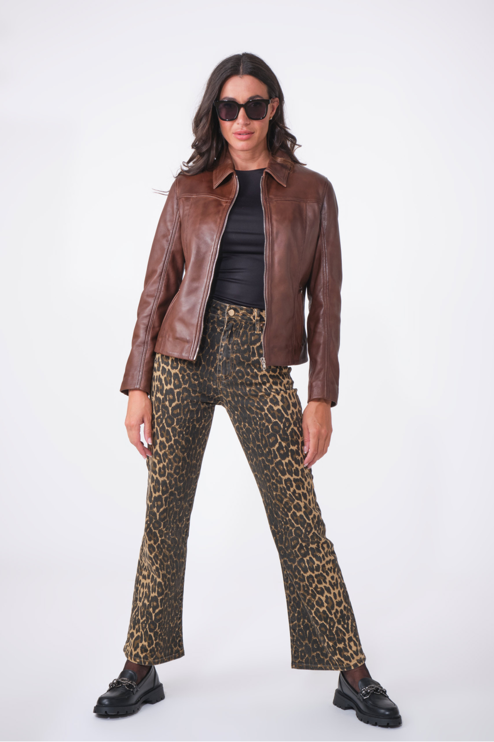 AVA RETRO JACKET marron vintage