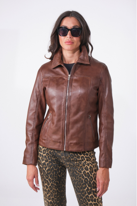 AVA RETRO JACKET marron vintage