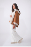 HALLOY SHEARLING Cognac