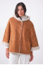 HALLOY SHEARLING Cognac