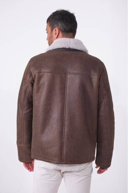 AYMERIC SHEARLING JACKET Old Kaki