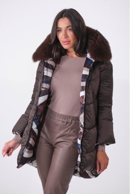 CLIZIA REVERSIBLE MARRON