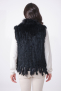 GILET FOURRURE NOMADE Black