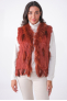 GILET FOURRURE NOMADE Terracota