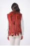 GILET FOURRURE NOMADE Terracota