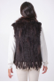 GILET FOURRURE NOMADE Brown