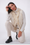 GILET FOURRURE NOMADE Ecru
