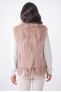 GILET FOURRURE NOMADE Dark Beige